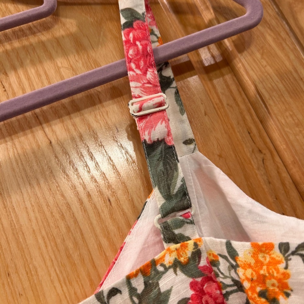 Cynthia Rowley Floral Linen Blend Dress Size 6 - Picture 13 of 15